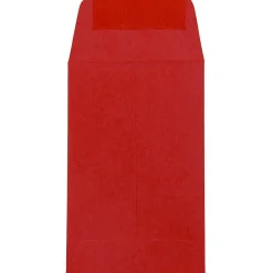 Hot JAM Paper #1 Coin Envelopes, 2 1/4" x 3 1/2", Ruby Red, 25/Pack (900967818)