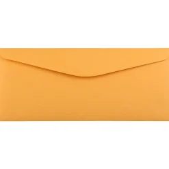Outlet JAM Paper #11 Kraft Business Commercial Envelope, 4 1/2" x 10 3/8", Manila Brown Kraft, 50/Pack (1633180I)