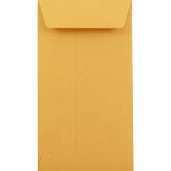 Clearance JAM Paper #7 Kraft Coin Envelope, 3 1/2" x 6 1/2", Brown Kraft, 50/Pack (95125I)