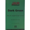 Card Stock*JAM Paper 80 lb. Cardstock Paper, 8.5" x 14", Dark Green, 50 Sheets/Pack (64429556)