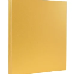 Card Stock*JAM Paper 110 lb. Cardstock Paper, 8.5" x 11", Gold Stardream, 50 Sheets/Pack (173SD8511GO285)