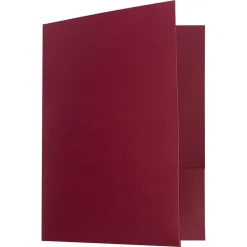 Pocket Folders|JAM Paper 2 Pocket Cardstock Presentation Folder, Burgundy, 25/Pack (386LBURA)