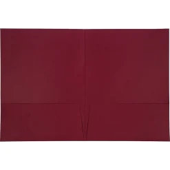 Pocket Folders|JAM Paper 2 Pocket Cardstock Presentation Folder, Burgundy, 25/Pack (386LBURA)