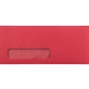 Best JAM Paper #10 Window Envelope, 4 1/8" x 9 1/2", Red, 25/Pack (1531052)