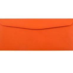 Best JAM Paper #10 Window Envelope, 4 1/8" x 9 1/2", Orange, 50/Pack (5156477I)