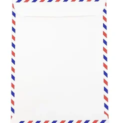 Clearance JAM Paper 9 x 12 Airmail Open End Catalog Envelopes, White, 50/Pack (1430744I)