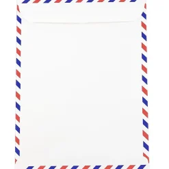 New JAM Paper 9 x 12 Airmail Open End Catalog Envelopes, White, 25/Pack (1430744)