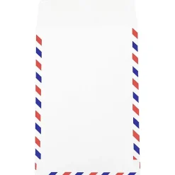 Best JAM Paper 6 x 9 Airmail Open End Catalog Envelopes, White, 50/Pack (1430743I)
