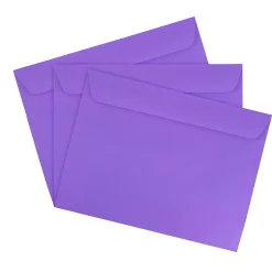 Discount JAM Paper 9 x 12 Booklet Colored Envelopes, Violet Purple Recycled, 25/Pack (1531752)