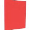 Card Stock*JAM Paper 8.5" x 11" Color Cardstock, 65lb, Red, 100/pack (101378G)