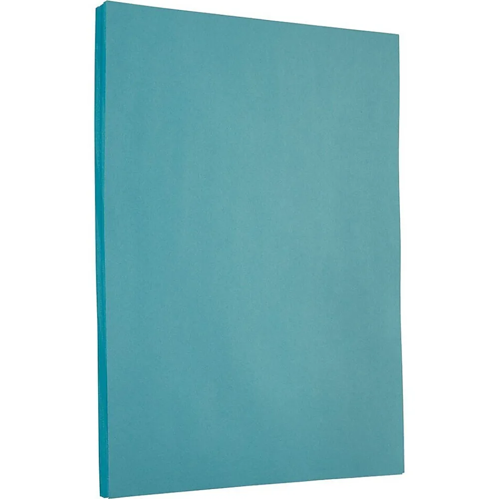 Card Stock*JAM Paper 8.5" x 11" Colored Cardstock, 65lb, Blue, 100/pack (101899G)