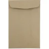 Clearance JAM Paper 6 x 9 Kraft Open End Catalog Envelopes, Brown Kraft Paper Bag, 100/Pack (51286524)