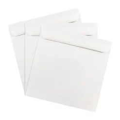 New JAM Paper 10 x 10 Large Square Invitation Envelopes, White, 25/Pack (3992319)