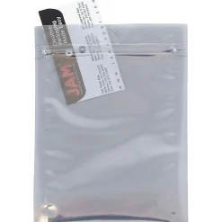 Outlet JAM Paper 6 x 8 Open End Catalog Foil Envelopes with Zip Closure, Clear, 100/Pack (3006A58A2B)