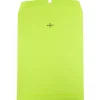 Clearance JAM Paper 10 x 13 Open End Catalog Colored Envelopes with Clasp Closure, Ultra Lime Green, 50/Pack (v0128186i)