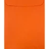 Online JAM Paper 9 x 12 Open End Catalog Colored Envelopes, Orange Recycled, 25/Pack (80410a)