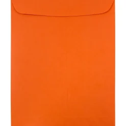 Online JAM Paper 9 x 12 Open End Catalog Colored Envelopes, Orange Recycled, 25/Pack (80410a)