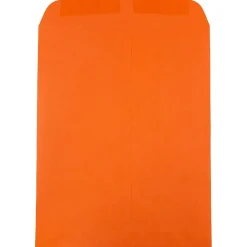 Online JAM Paper 9 x 12 Open End Catalog Colored Envelopes, Orange Recycled, 25/Pack (80410a)