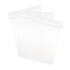 New JAM Paper 9.5 x 12.5 Open End Catalog Envelopes with Peel and Seal Closure, White, 50/Pack (356828781i)