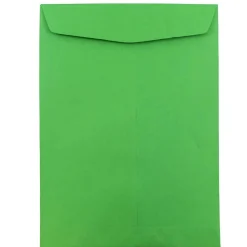 JAM Paper 9 x 12 Open End Catalog Colored Envelopes, Green Recycled, 25/Pack (80402a)