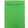 Online JAM Paper 9 x 12 Open End Catalog Colored Envelopes, Green Recycled, 50/Pack (80402i)