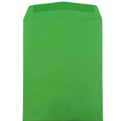 Online JAM Paper 9 x 12 Open End Catalog Colored Envelopes, Green Recycled, 50/Pack (80402i)