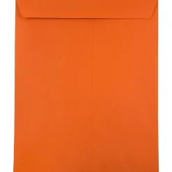 Best JAM Paper 10 x 13 Open End Catalog Colored Envelopes, Orange Recycled, 50/Pack (87766i)