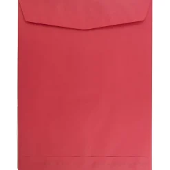 Online JAM Paper 10 x 13 Open End Catalog Colored Envelopes, Red Recycled, 25/Pack (v0128192a)