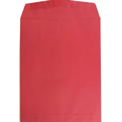Online JAM Paper 10 x 13 Open End Catalog Colored Envelopes, Red Recycled, 25/Pack (v0128192a)