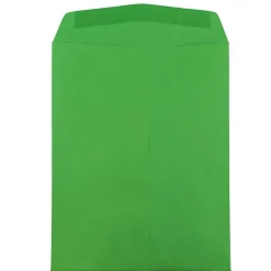Clearance JAM Paper 10 x 13 Open End Catalog Colored Envelopes, Green Recycled, 50/Pack (v0128190i)