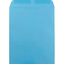 New JAM Paper 10 x 13 Open End Catalog Colored Envelopes, Blue Recycled, 50/Pack (87725i)