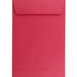 Best JAM Paper 6 x 9 Open End Catalog Colored Envelopes, Red Recycled, 50/Pack (v0128139i)