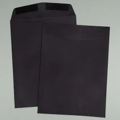 Outlet JAM Paper 9 x 12 Open End Catalog Envelopes, Black, 50/Pack (v01225i)