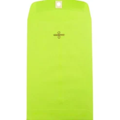 Online JAM Paper ® 6 x 9 Open End Catalog Colored Envelopes with Clasp Closure, Ultra Lime Green, 25/Pack (V0128133F)