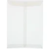 JAM Paper 9 x 12 Open End Catalog Translucent Vellum Envelopes, Clear, 100/Pack (2851376)