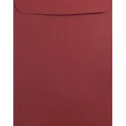 Hot JAM Paper 9 x 12 Open End Catalog Envelopes, Dark Red, 100/Pack (31287532)