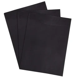 Outlet JAM Paper 9 x 12 Open End Catalog Envelopes, Black, 100/Pack (V01225)