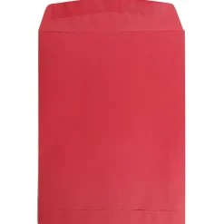New JAM Paper 9 x 12 Open End Catalog Colored Envelopes, Red Recycled, 25/Pack (80329a)