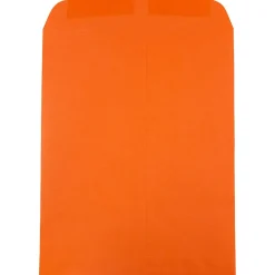 Discount JAM Paper 9 x 12 Open End Catalog Colored Envelopes, Orange Recycled, 100/Pack (80410)