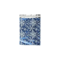 Outlet JAM Paper 9 x 12 Open End Catalog Foil Envelopes with Self-Adhesive Closure, Blue with White Snowflakes, 25/Pack (1333310)