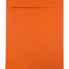 Sale JAM Paper 10" x 13" Open End Catalog Colored Envelopes, Orange Recycled, 10/Pack (87766B)
