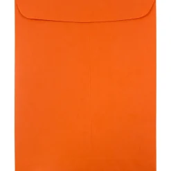 New JAM Paper 9" x 12" Open End Catalog Colored Envelopes, Orange Recycled, 10/Pack (80410B)