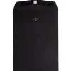 JAM Paper 9" x 12" Open End Catalog Envelopes with Clasp Closure, Black, 10/Pack (73854B)