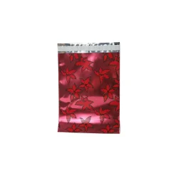 Outlet JAM Paper 9 x 12 Open End Foil Envelopes with Self-Adhesive Closure, Red Holly, 100/Pack (1333313B)