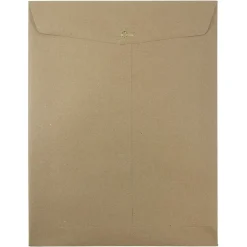 Outlet JAM Paper 10 x 13 Open End Kraft Catalog Envelopes with Clasp Closure, Brown Kraft Paper Bag, 50/Pack (563120854i)