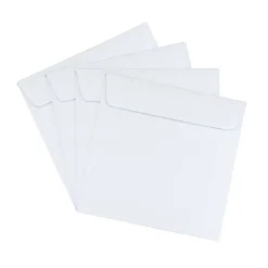 New JAM Paper 6.5 x 6.5 Square Invitation Envelopes, White, 100/Pack (28417B)
