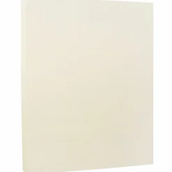 Card Stock*JAM Paper 8.5" x 11" Strathmore Cardstock, 88lb, Ivory Wove, 100/pack (301125G)
