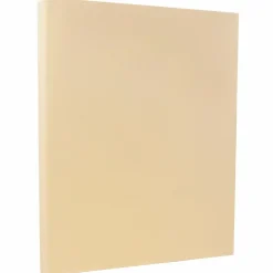 Card Stock*JAM Paper 8.5" x 11" Vellum Bristol Cardstock, 67lb, Ivory, 100/pack (169828G)