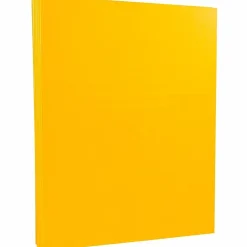 Card Stock*JAM Paper 8.5" x 11" Vellum Bristol Cardstock, 67lb, Goldenrod, 100/pack (169825G)