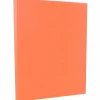 Card Stock*JAM Paper 8.5" x 11" Vellum Bristol Cardstock, 67lb, Salmon, 100/pack (169832G)